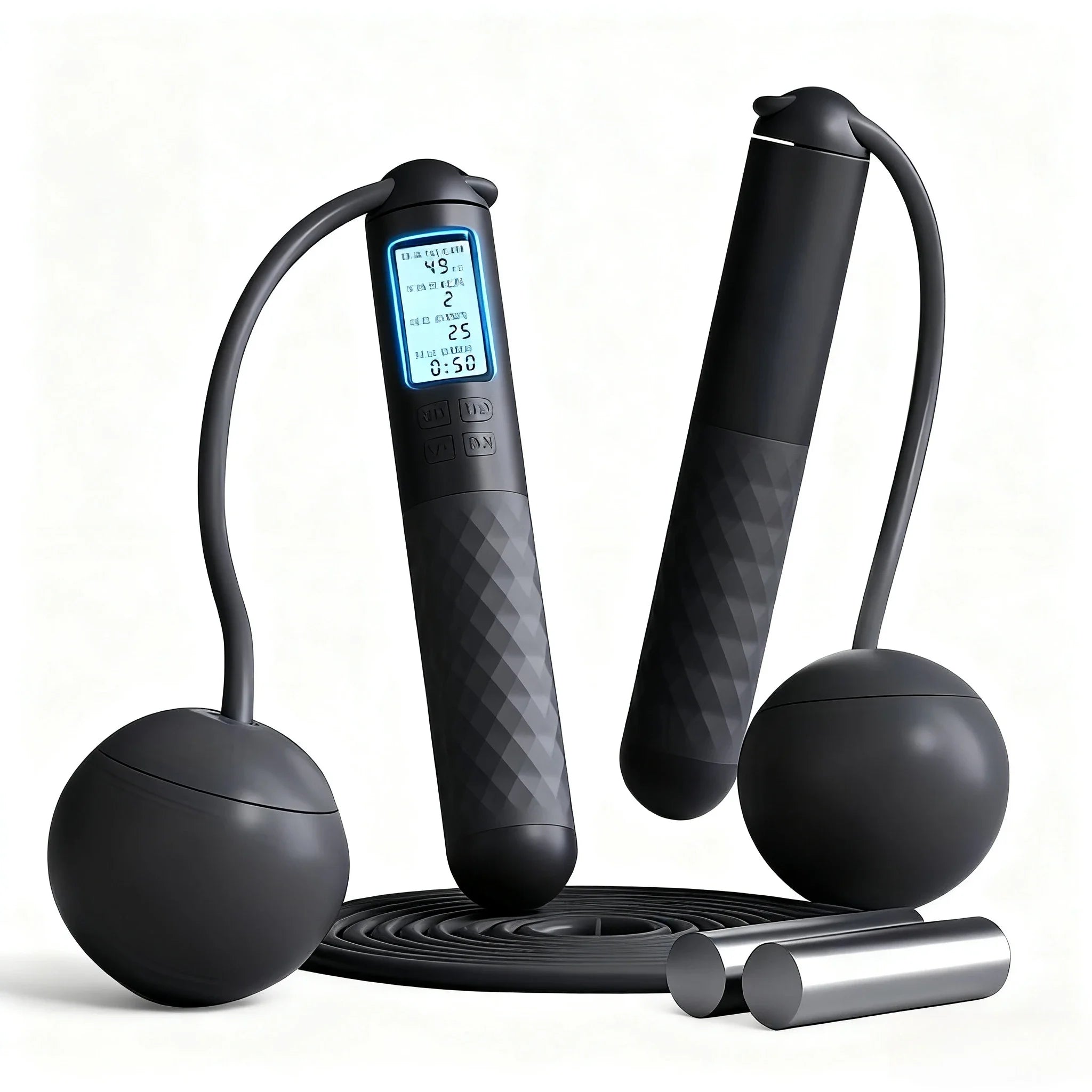 Adult jump rope, wireless and compact fitness training jump rope, suitable for indoor and outdoor use, Christmas gift